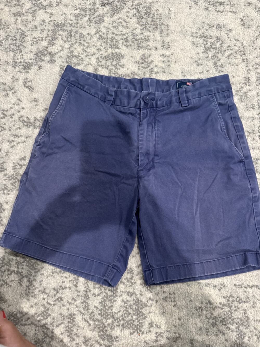 Vineyard Vines Shorts Size 31 Breaker Shorts 7 Inch Inseam Flat Front Blue